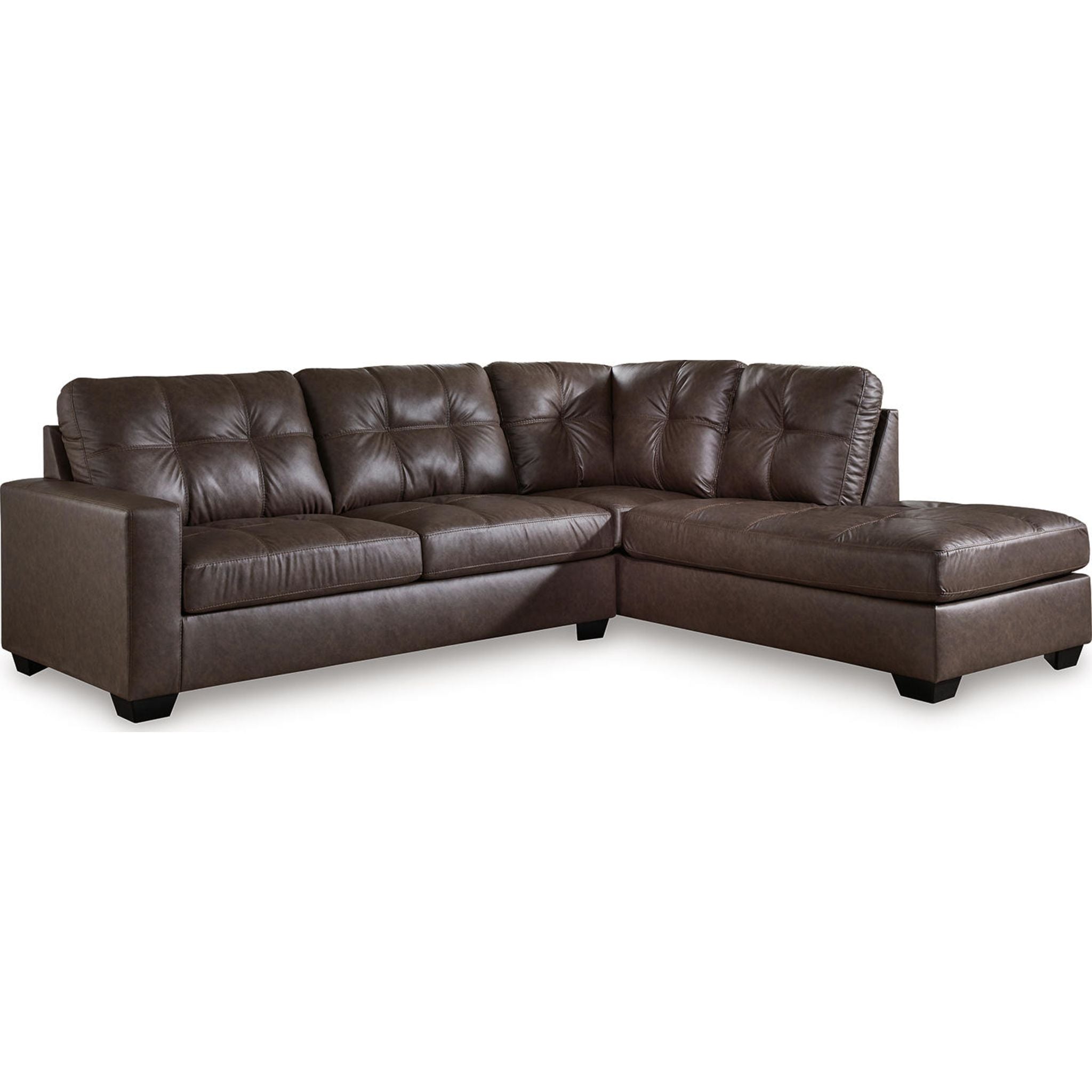 Barlin Mills 2-Piece Sectional Sofa with Chaise Lounge - Modern L-Shaped Couch for Living Room, Family Room & Apartment