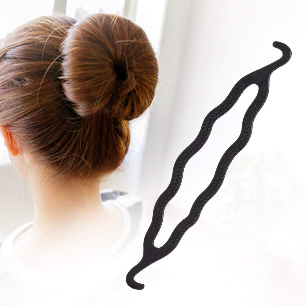 GuruEmbellish Hair Bun Maker & Braiding Styling Disk - 4Pcs DIY Hair Twist Tool Set for Quick Updos, Messy Buns & Braided Hairstyles | Perfect for Weddings, Parties & Everyday Styling