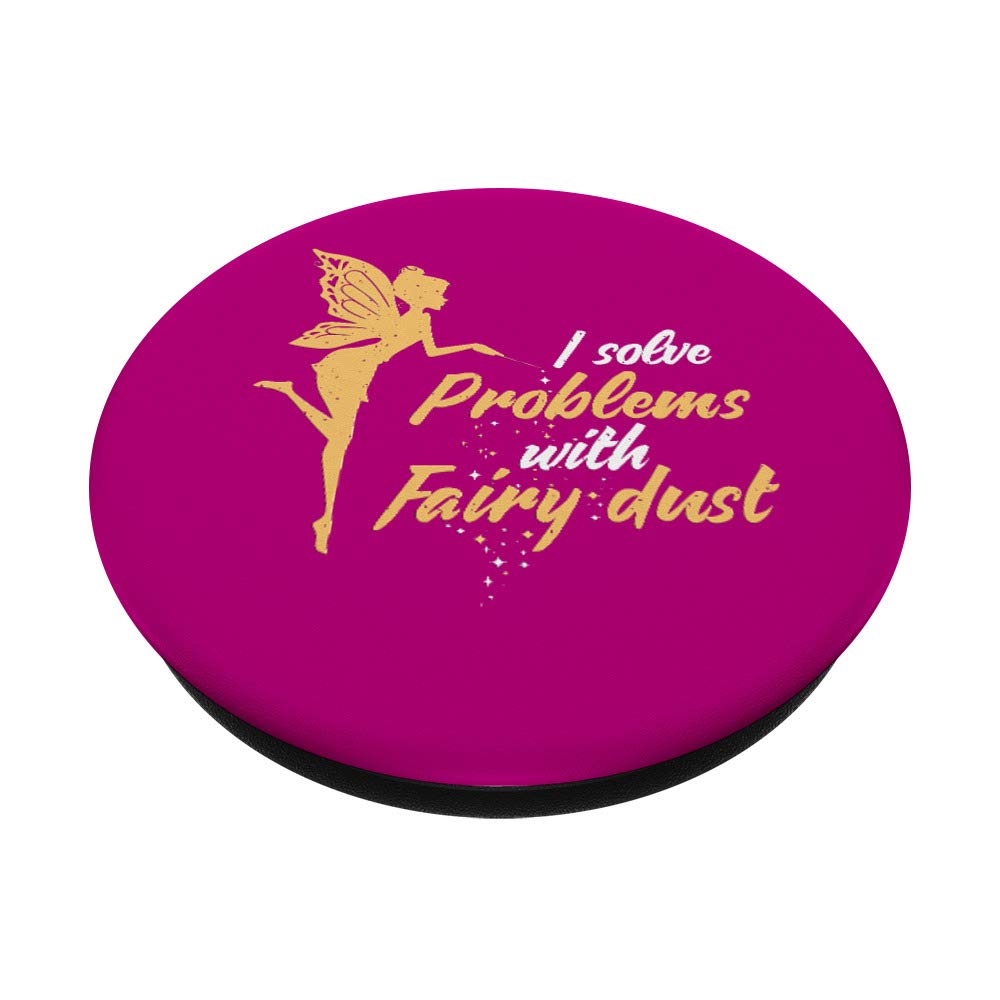 Problem-Solving Fairy Dust PopSockets PopGrip - Swappable Phone & Tablet Grip for Stress Relief, Phone Drops Protection | Perfect for Work, School & Daily Commute