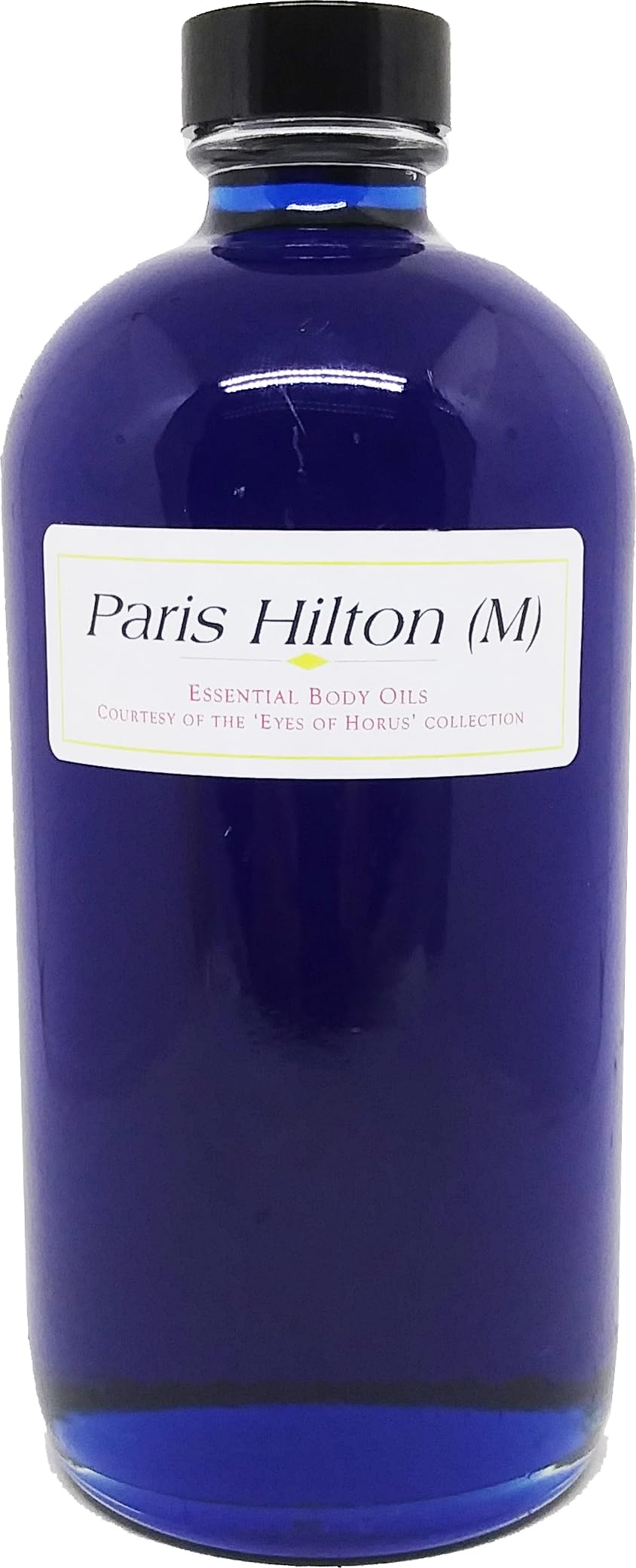 Paris Hilton for Men Scented Body Oil Fragrance - 16 oz Dark Blue with Regular Cap - Long Lasting Cologne Alternative - Perfect for Gifting, Date Nights & Daily Wear