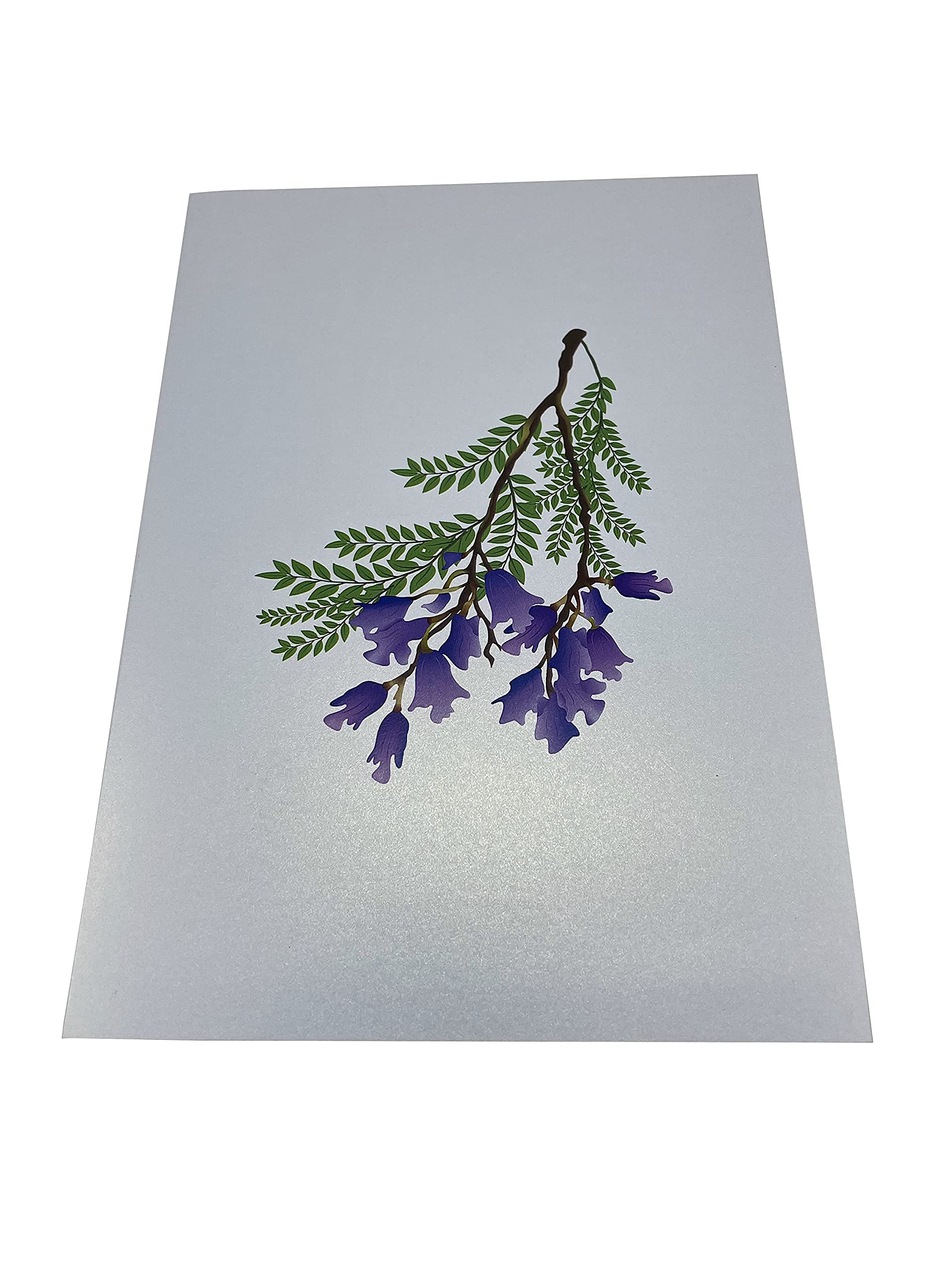 Jacaranda Tree Pop Up Greeting Card - Elegant Birthday, Mother's Day, Father's Day, Valentine's & Retirement Gift - Perfect for Special Occasions & Thoughtful Surprises