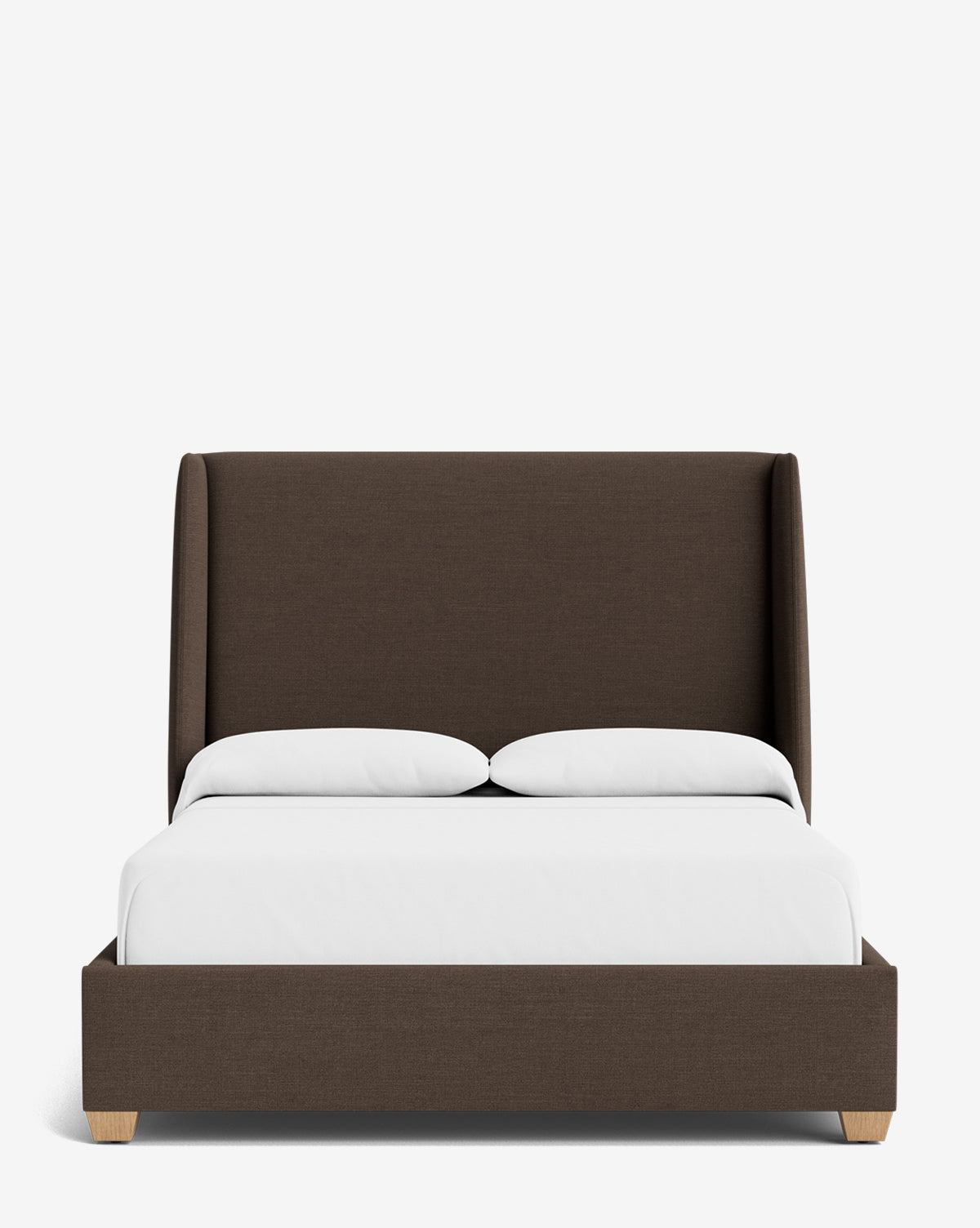 Walt Bed Tall Headboard - Queen Size Upholstered Bed Frame with Adjustable Height - Perfect for Modern Bedroom Decor & Small Spaces