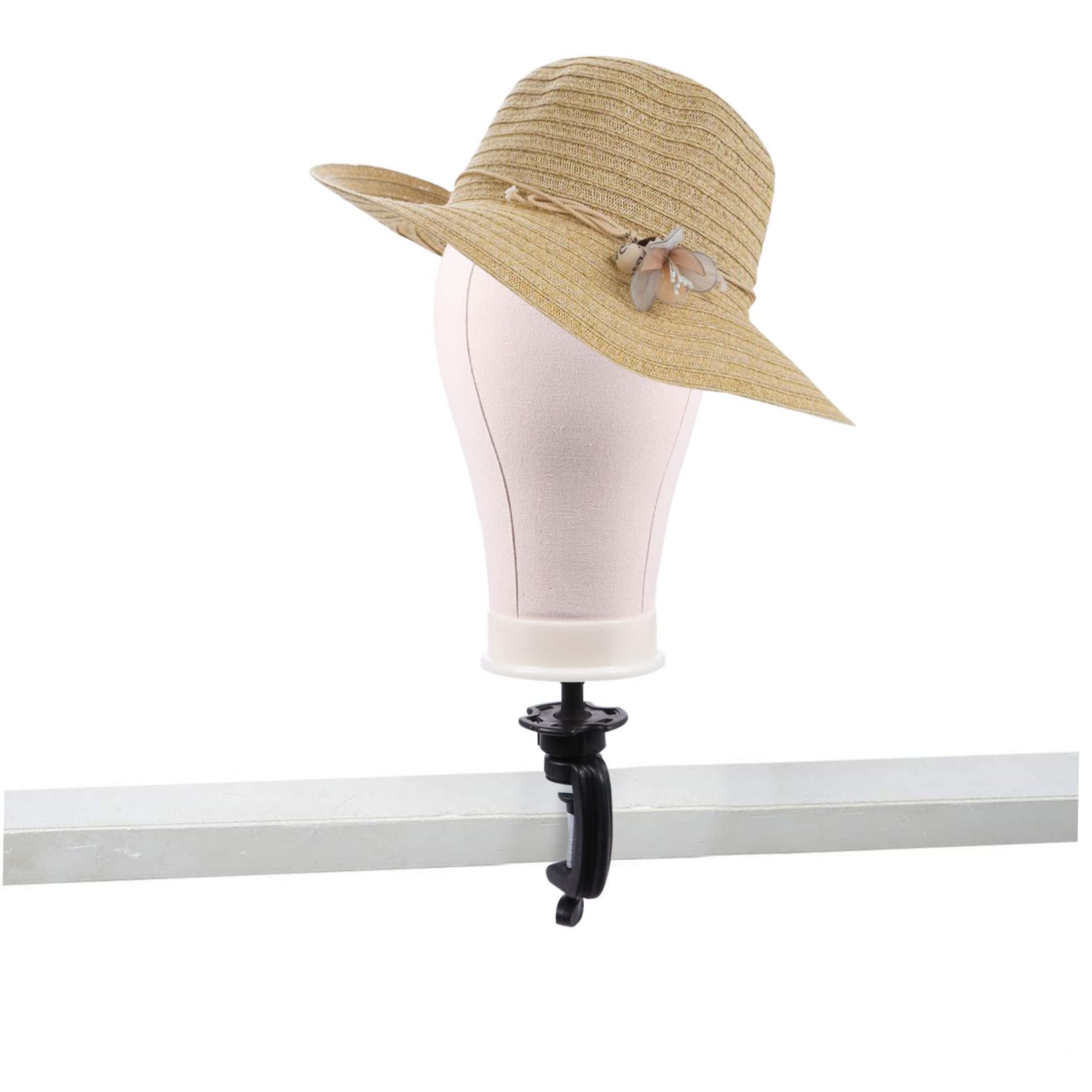 Professional Mannequin Head for Wig Making & Cosmetology Training - Adjustable Canvas Cover - Perfect for Hairstyling Practice, Barber School & Salon Styling