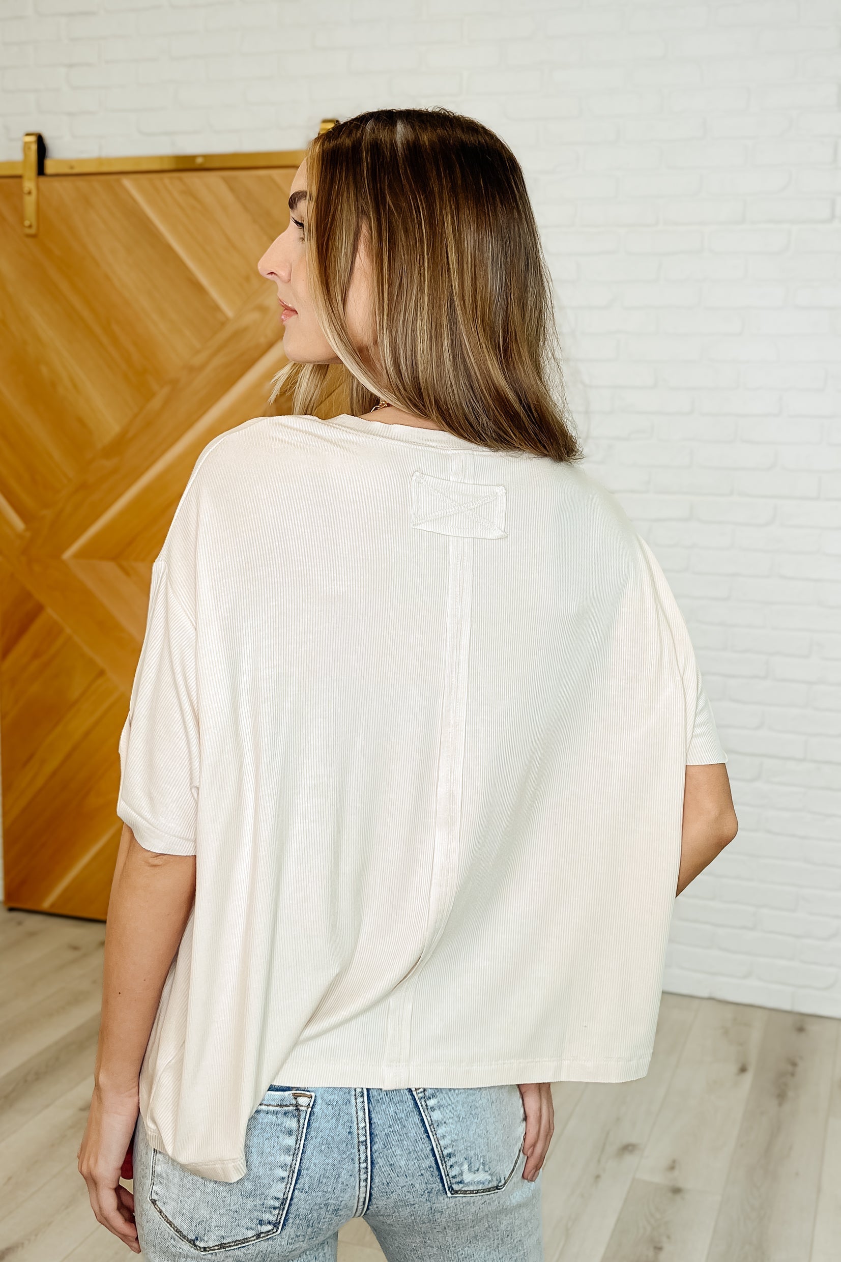 Bare Necessitee Relaxed Tee in Sand Beige - Soft & Comfortable Women's T-Shirt for Casual Wear, Lounge & Everyday Outfits