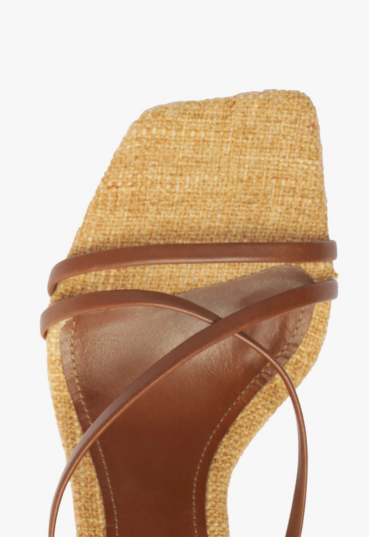 Bari Atanado Leather Sandals with 25mm Heel - Women's Comfortable High Heel Sandals for Summer, Beach, and Casual Outings