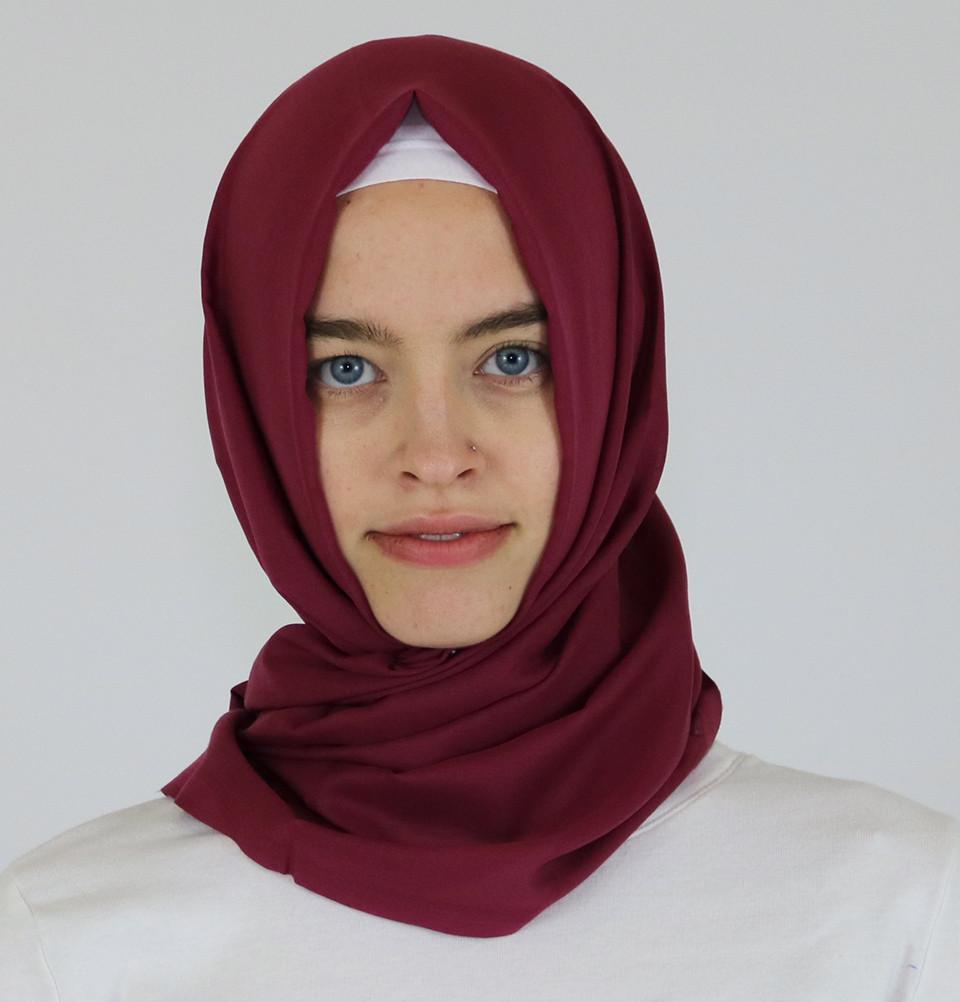 Aker Ince Premium Muslim Hijab Shawl Scarf - Soft Chiffon Wrap #340 Magenta for Women, Prayer, Modest Fashion & Everyday Wear