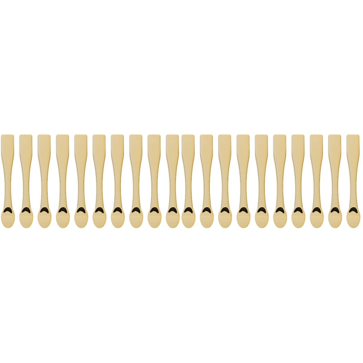 Mobestech 20Pcs Disposable Metal Spatulas for Skin Care & Makeup - Perfect for Mixing & Sampling Creams & Masks