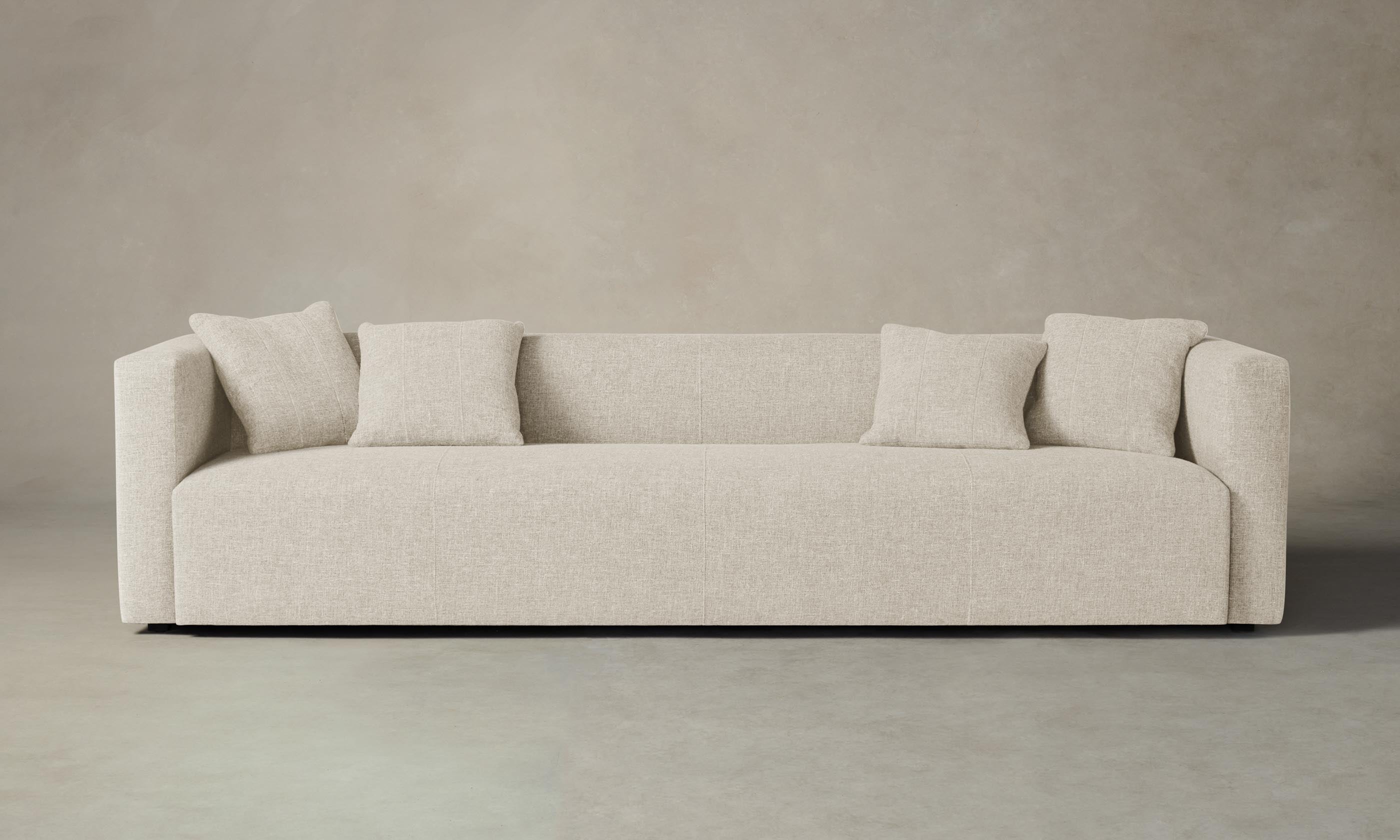 The Breuer Sofa - Premium Heritage Belgian Linen Upholstery with Solid Alder Frame | Modern Living Room Furniture for Home & Office