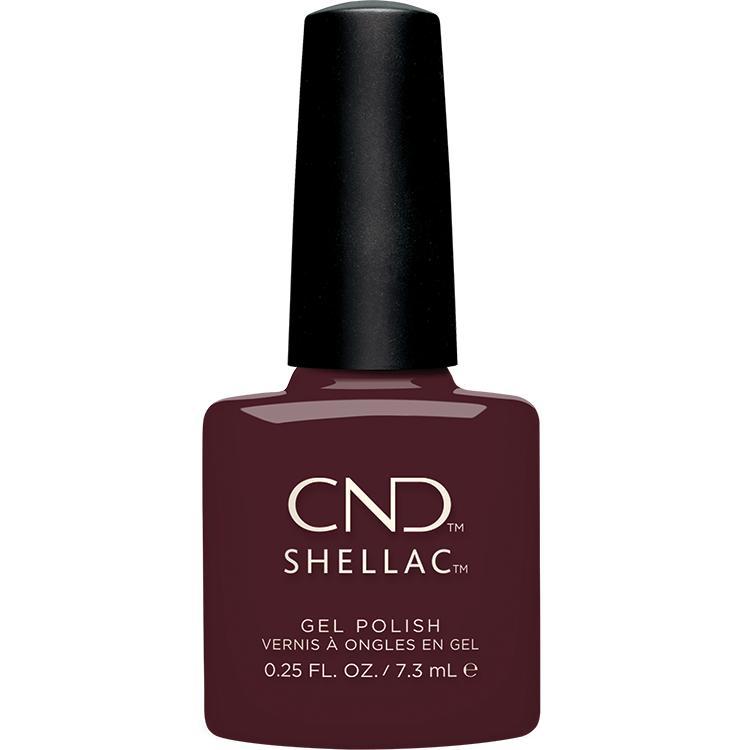 CND Shellac Black Cherry Nail Polish - 0.25 fl oz Gel Lacquer for Long-Lasting Manicures - Perfect for Salon & Home Nail Care