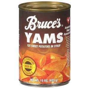 Bruce's Yams - Sweet Potatoes in Syrup, 15 Ounce Can (Pack of 8) - Premium Canned Sweet Potatoes for Baking, Holiday Meals & Quick Side Dishes