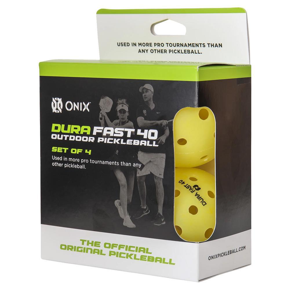Dura Fast 40 Outdoor Pickleball Balls - 4 Pack | Professional Grade for Competitive Play & Training | Perfect for Backyard, Court & Tournament Use