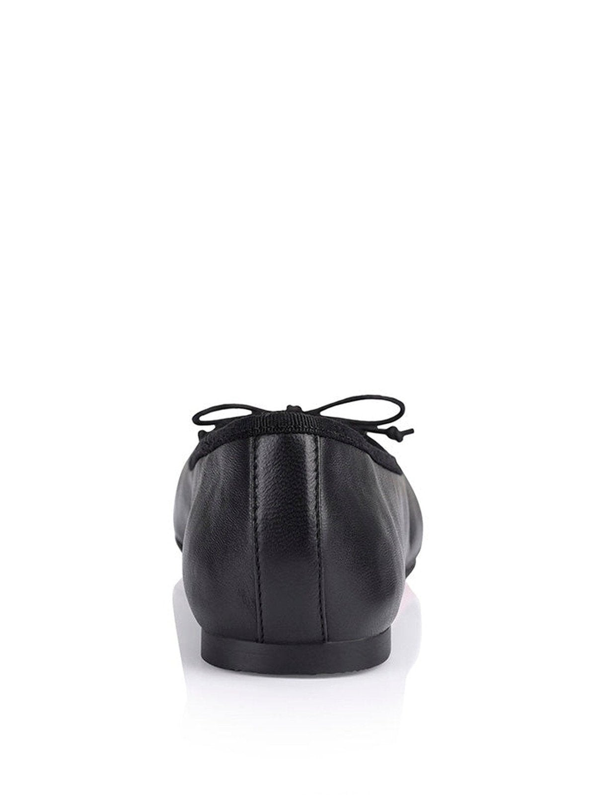 Black Leather Ballet Flats for Women - Comfortable & Stylish Shoes for Work, Casual Wear & Dance