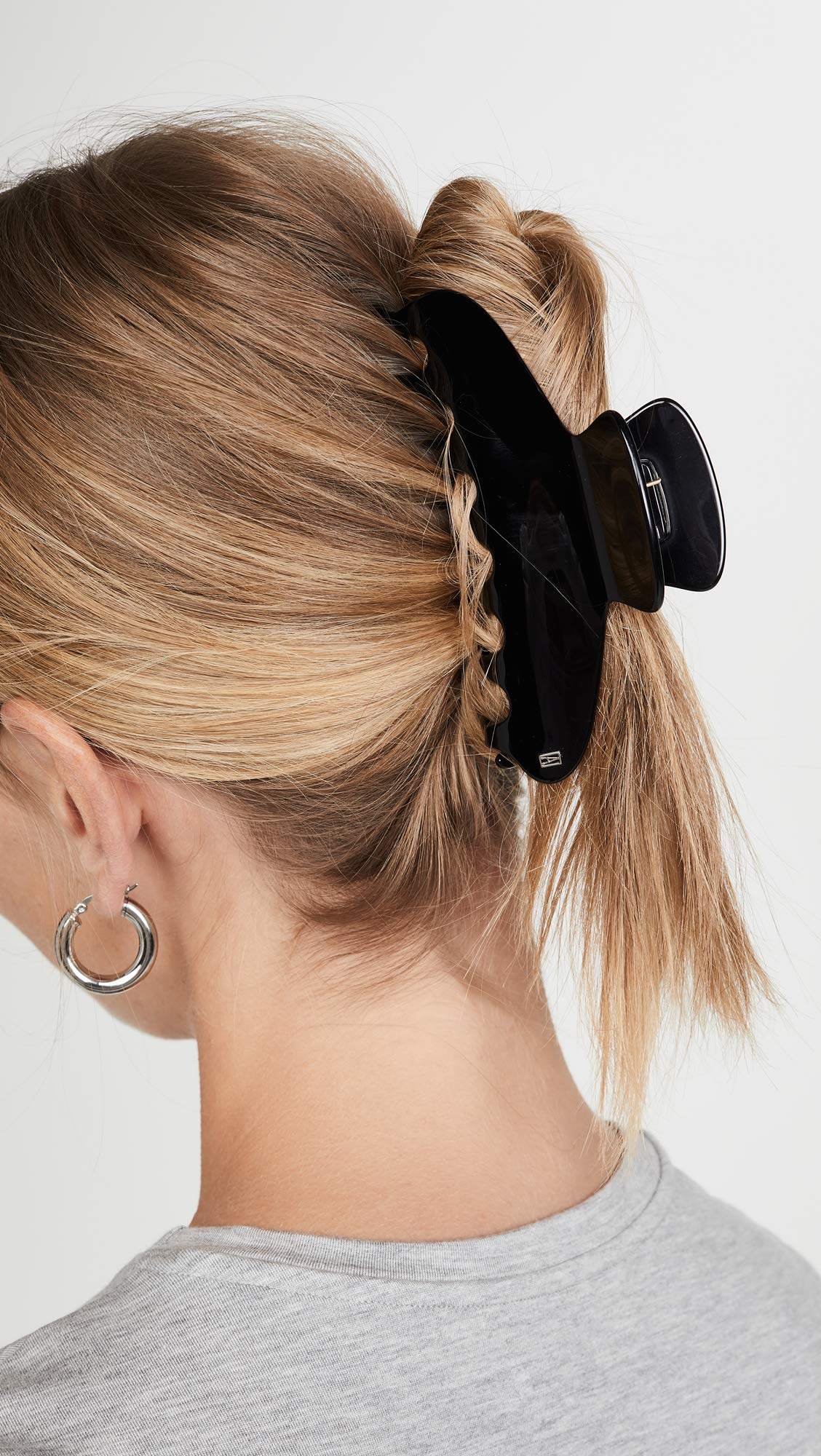 Women's Large Jaw Hair Clip - Black One Size Hair Claw for Thick Hair | Perfect for Ponytails, Buns & Updos
