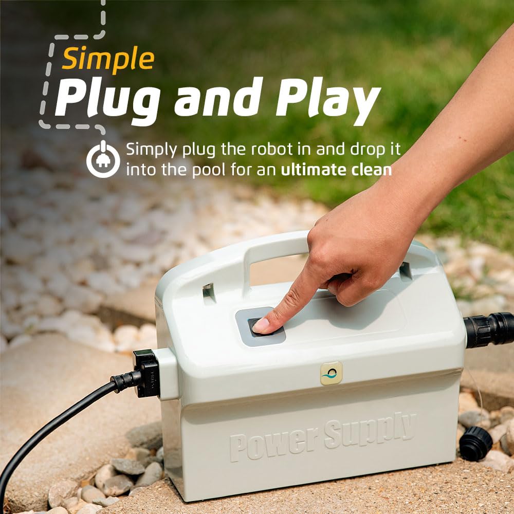 Dolphin Nautilus Pool Cleaner 2025 Model - Automatic Robotic Vacuum for Above & In-Ground Pools up to 26ft, Wall & Floor Scrubber Brush - Perfect for Backyard, Residential & Vacation Home Pools