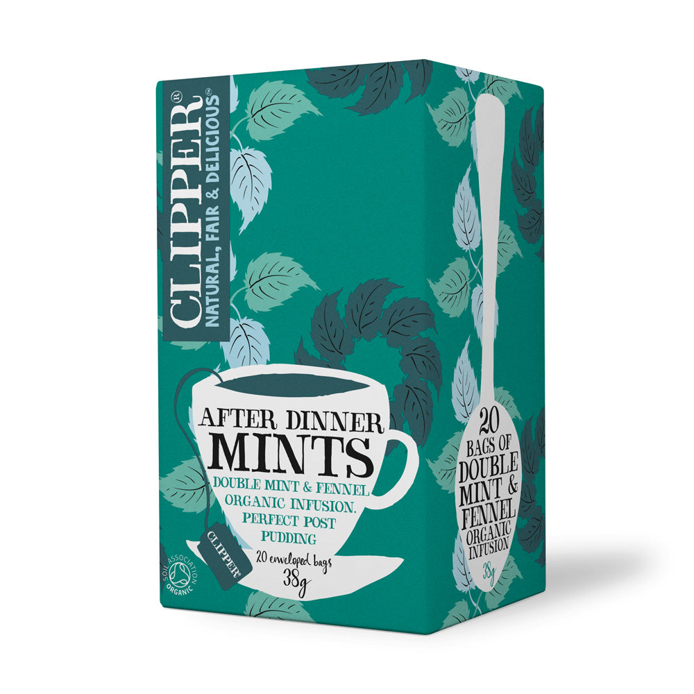 Organic After Dinner Mints Tea - 20 Tea Bags | Peppermint Herbal Tea for Digestive Support & Relaxation | Perfect for Post-Meal Refreshment & Evening Wind-Down