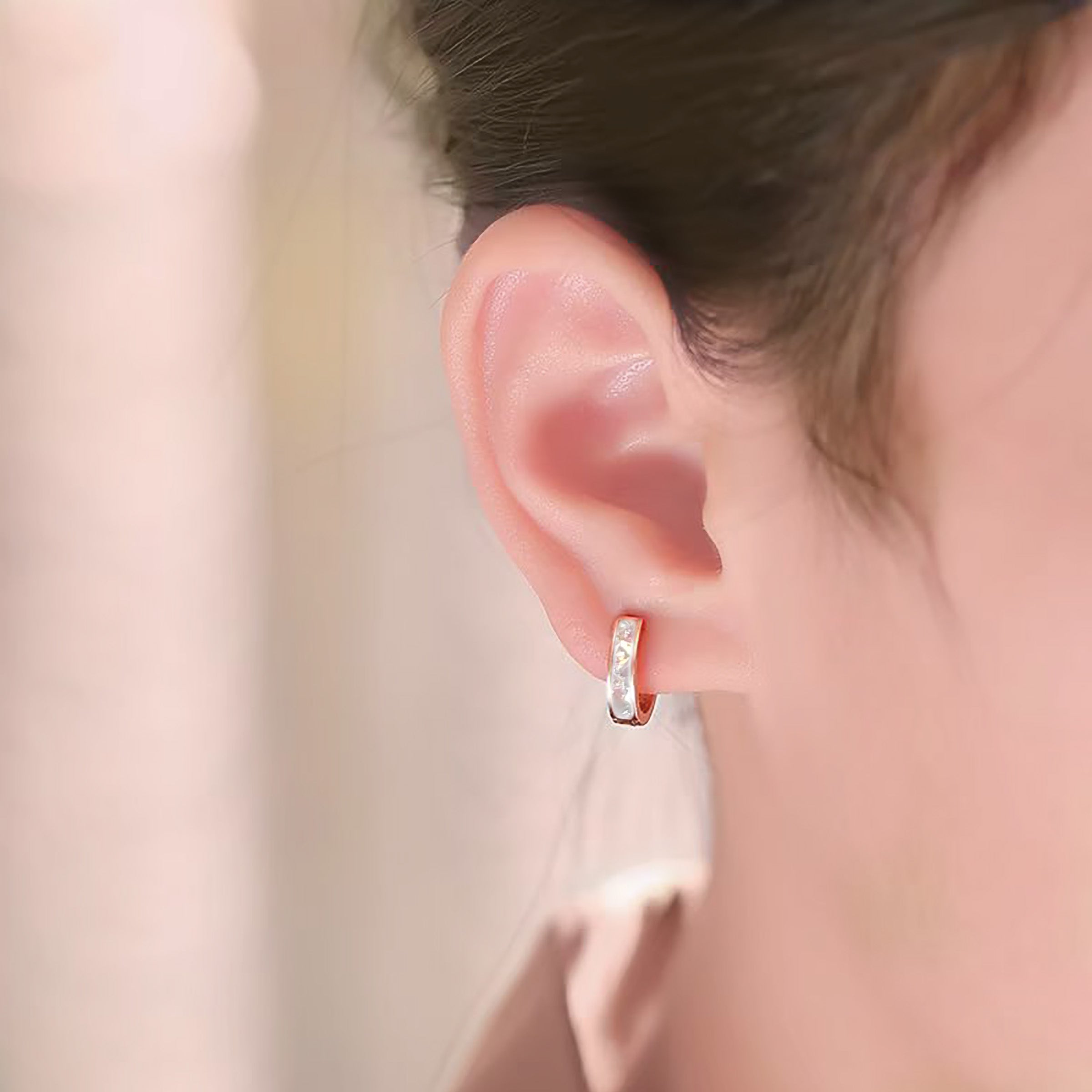 Classic Band Ashes Earrings - Elegant Memorial Jewelry for Loved Ones | Perfect for Remembrance, Sympathy Gifts & Everyday Wear