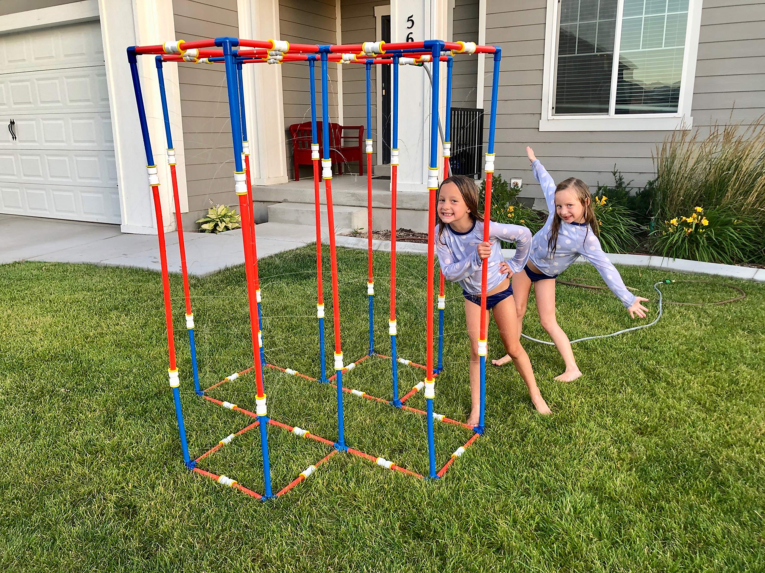 Funphix Large Outdoor Sprinkler for Kids & Toddlers - Summer Water Play Toy for Backyard, Yard & Garden - Durable Sprinkler for Children's Outdoor Activities - Perfect for Birthday Parties, Summer Fun & Family Water Games
