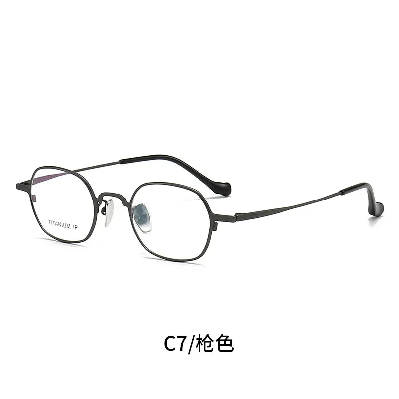 Aror Women's Full Rim Polygon Square Titanium Acetate Eyeglasses Frame 41338 - Stylish & Lightweight for Work, Reading & Fashion Accessories