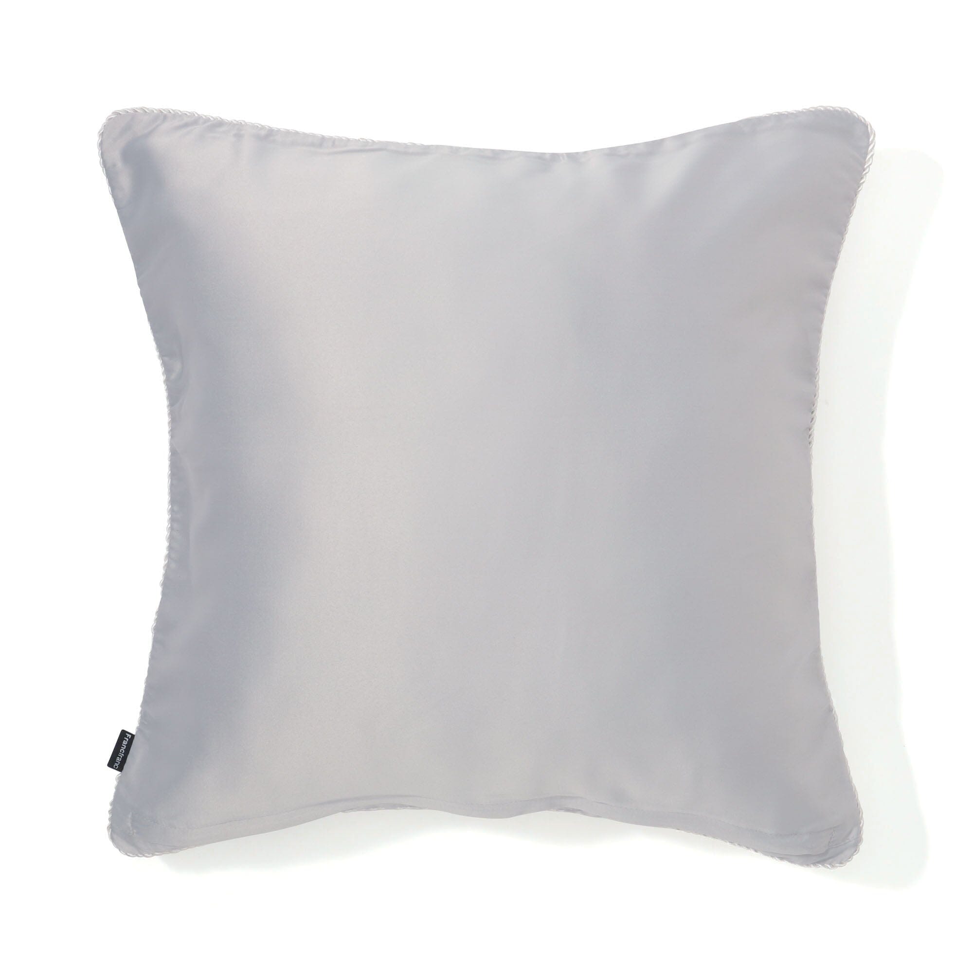 Premium Silk Cushion Cover 18x18 Inches - Soft Grey Luxury Pillow Case for Sofa, Bed, Living Room Decor - Home & Office Decorative Throw Pillow Cover