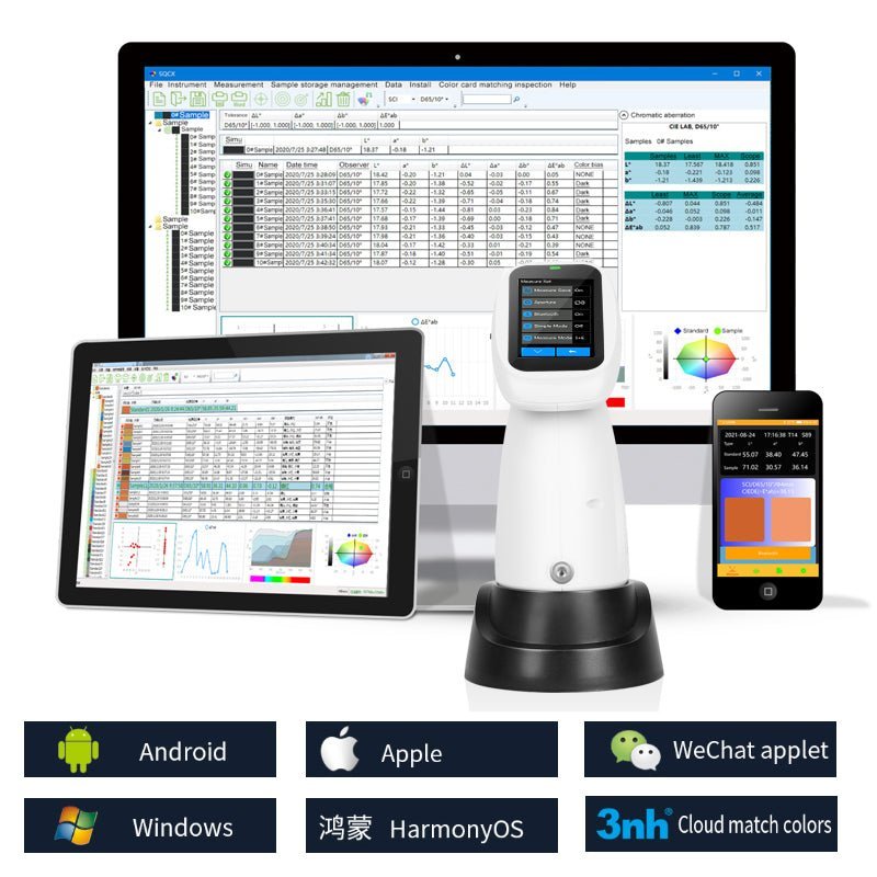 PS2030 Spectrocolorimeter - High Precision Color Measurement Device for Textiles, Paint & Plastics | Perfect for Quality Control & Color Matching in Labs & Factories