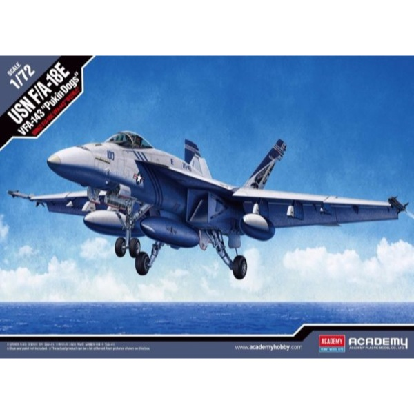 1/72 Scale USN F/A-18E Super Hornet Model Kit - VFA-143 Pukin Dogs - Perfect for Collectors & Aviation Enthusiasts - Display, Gifts, or DIY Projects