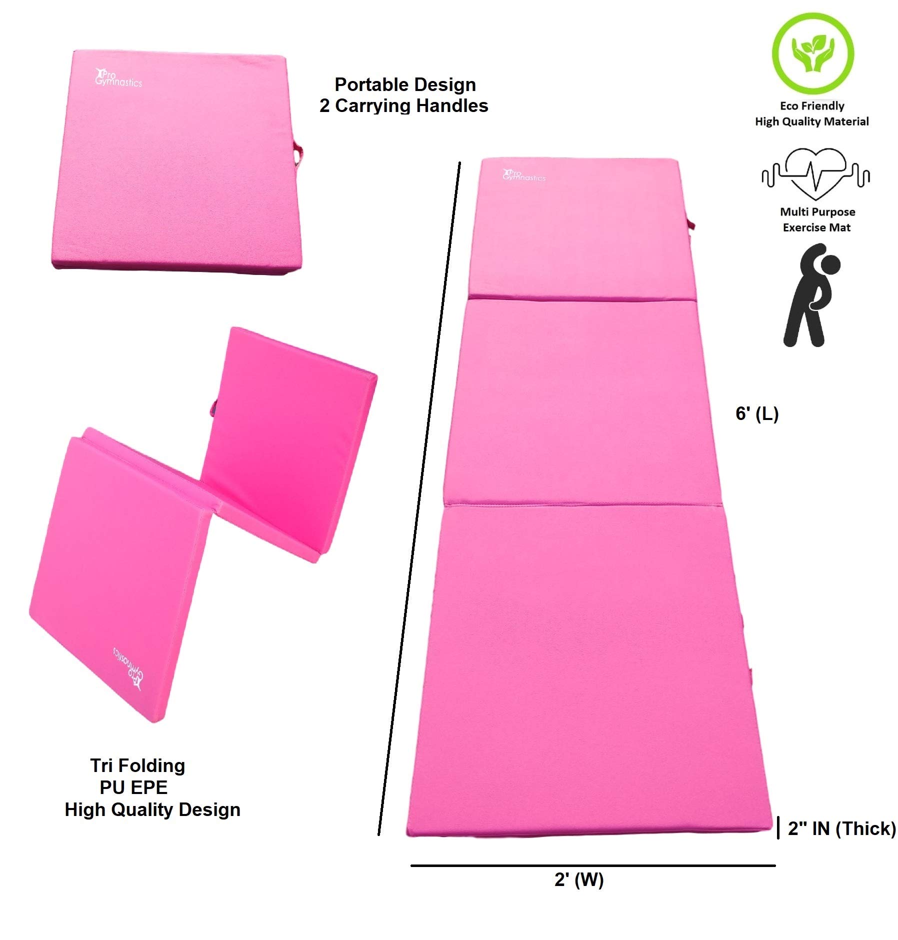 Adjustable Kids Gymnastics Training Bar with 6'x2' Tumble Mat - Home Gym Equipment for Junior Gymnasts | Foldable Horizontal Kip Bar & Monkey Bars for Indoor Playground | Perfect for Home Training, Backyard Play & Gymnastics Practice