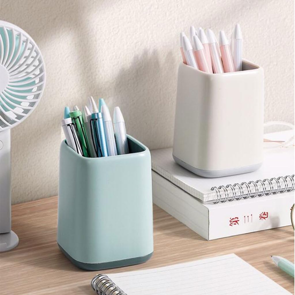 Stylish Plastic Pen Holder for Desk - Large Capacity Countertop Organizer for Pens, Pencils & Office Supplies | Perfect for Home, Office & School Use