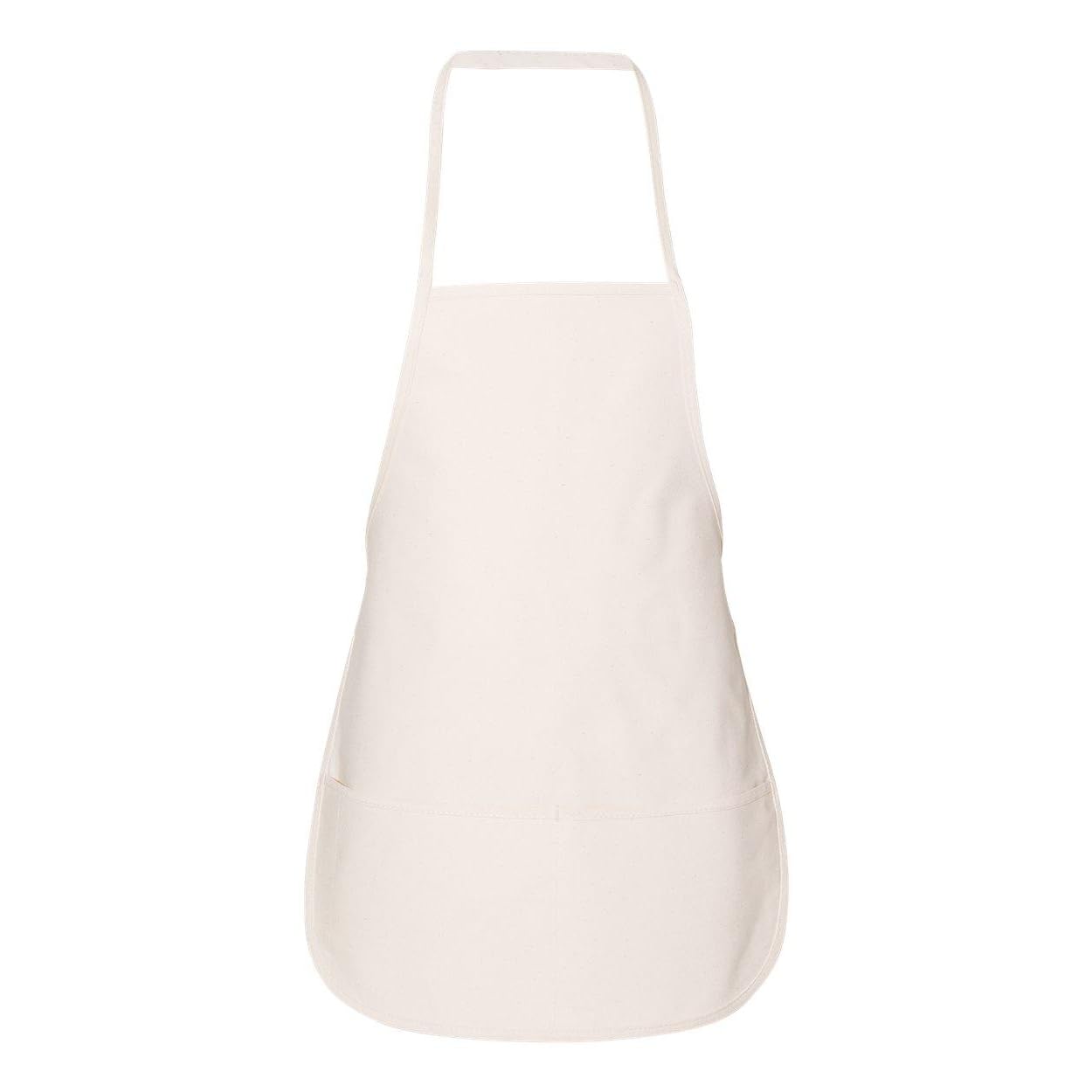 Liberty Bags Adjustable Cotton Apron for Cooking, Baking & Grilling - One Size Fits All in Natural Color - Perfect for Home Chefs, BBQ & Kitchen Use