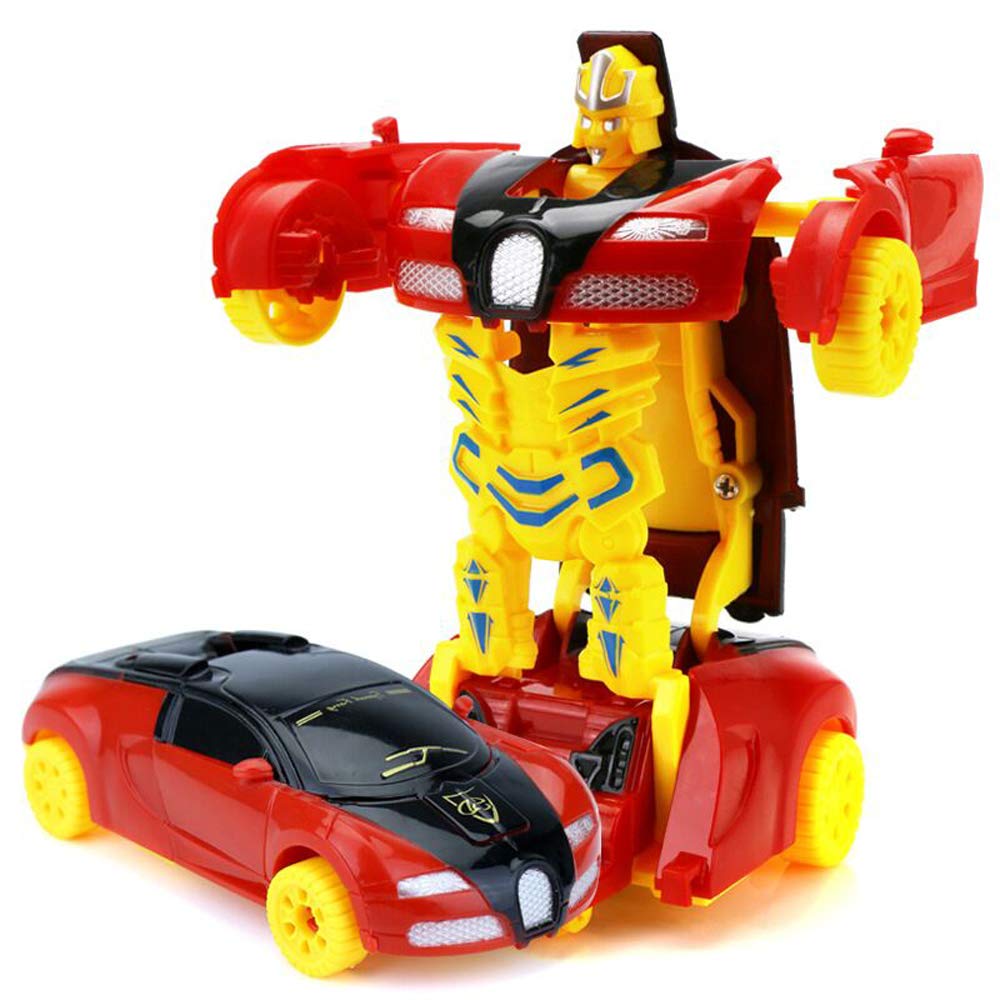 FixtureDisplays® Transforming Robot to Toy Car - STEM Educational Building Toy for Kids Ages 6-12 (2-Pack) - Perfect for Birthday Gifts & Creative Playtime