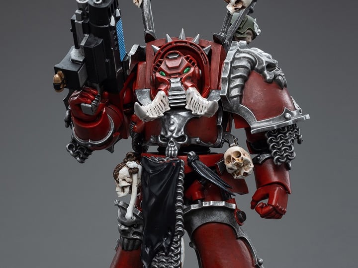 Warhammer 40k Chaos Space Marines Word Bearers Chaos Terminator Garchak Vash 1/18 Scale Miniature - Dark Sci-Fi Wargaming Figure for Tabletop Battles & Collectors