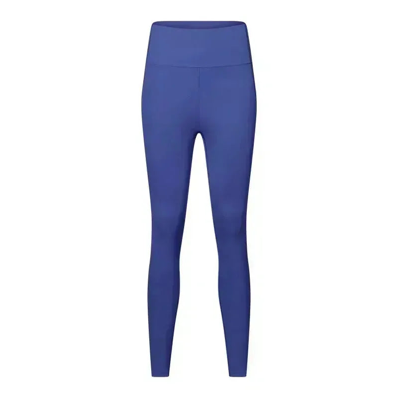 High Waist Yoga Pants with Pockets - Lemon Align Hip Lift Gym Leggings for Women | Nude Fabric Workout Tights for Running, Fitness & Sports | Perfect for Yoga, Gym & Active Lifestyle