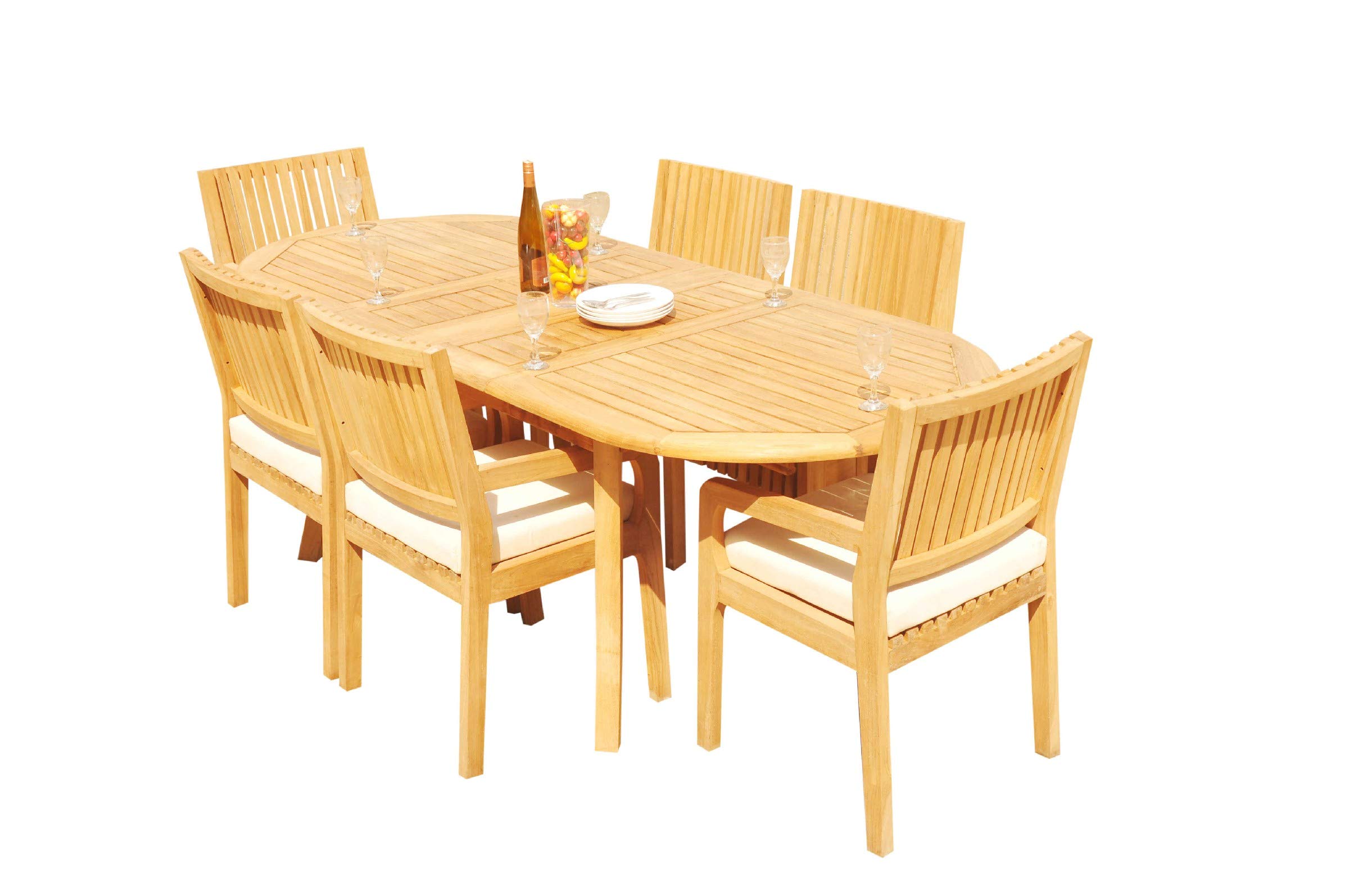 Premium 6-Piece Teak Wood Dining Set with 94