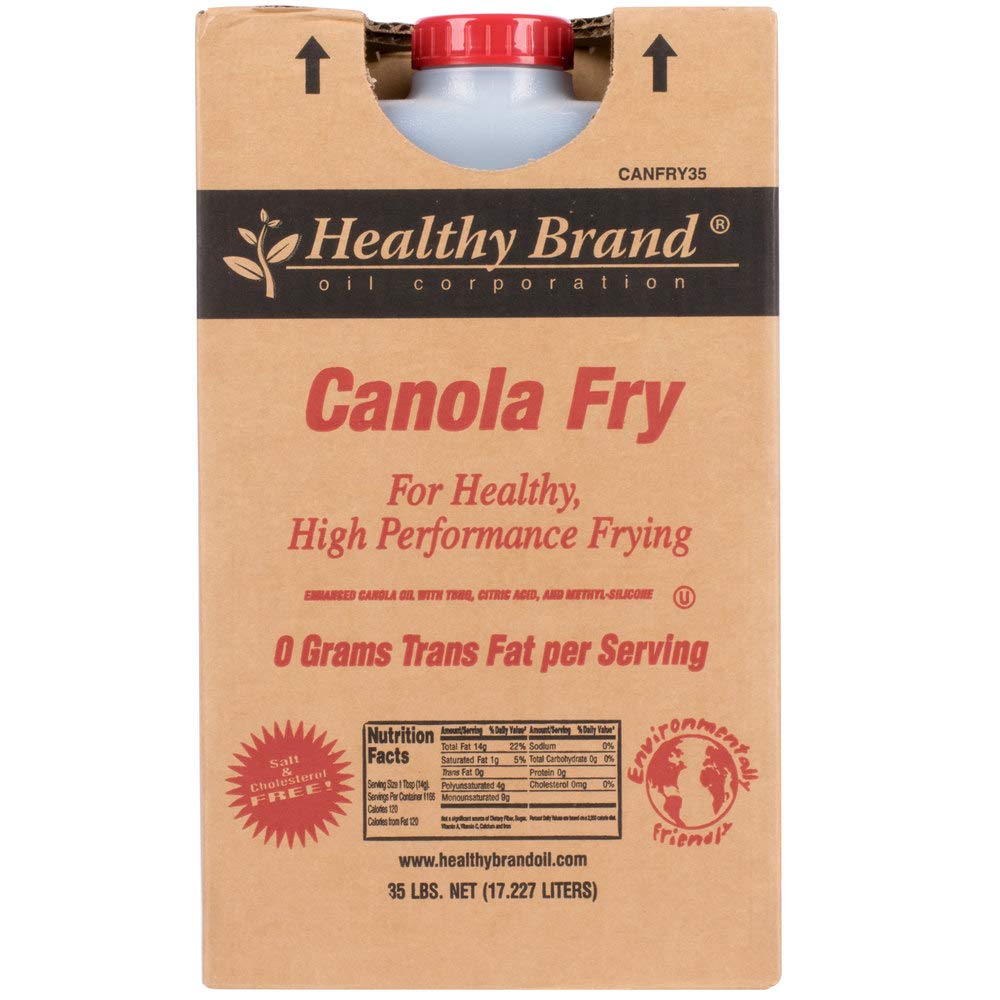 Premium 35 lb Canola Frying Oil - High Heat Cooking Oil for Restaurants, Catering & Home Use - Ideal for Deep Frying, Stir-Frying & Baking