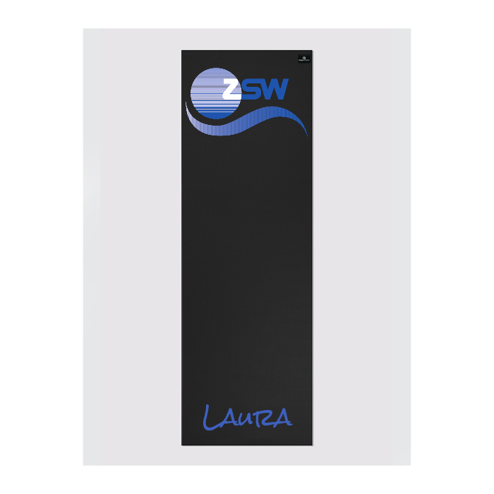Custom 6mm Personalized Yoga Mat with Unique Design - Black - Perfect for Home Workouts, Yoga Studios & Gift Giving