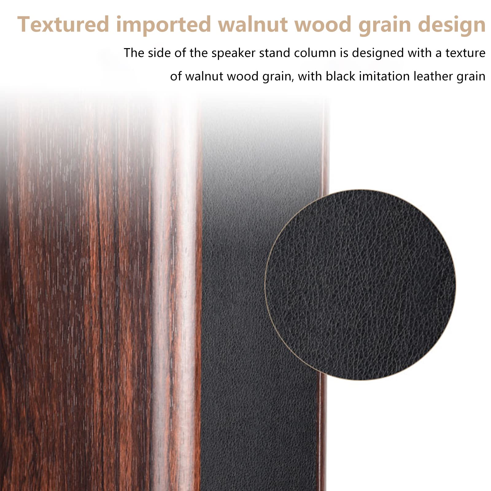 20 Inch (50CM) Wood Speaker Stands - Pair for Home Theater, HiFi, Desktop & Satellite Speakers - Enhanced Audio Listening Experience - Perfect for Home Cinemas, Gaming & Music Studios