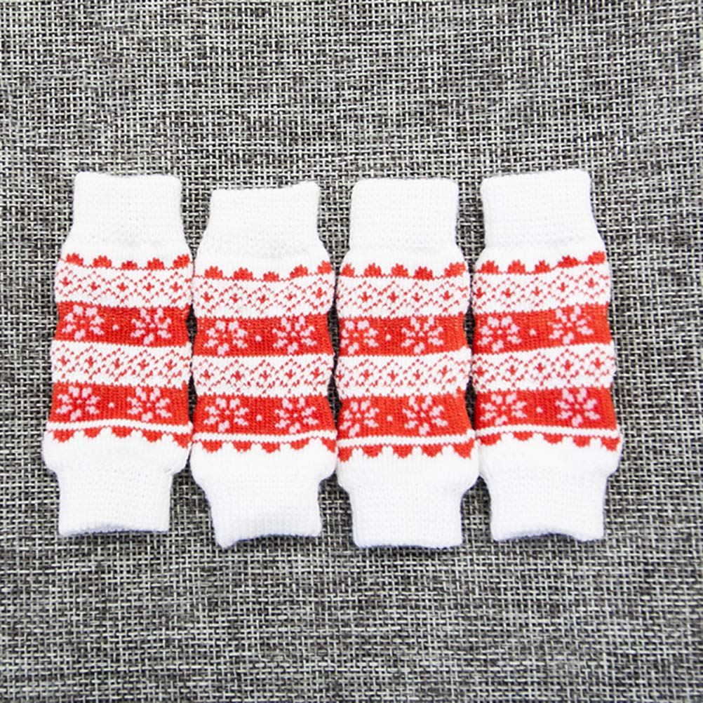 4 Pcs Dog Leg Protector Brace - Warm & Supportive Dog Knee Wraps for Small & Large Breeds - Ideal for Arthritis, Joint Pain & Cold Weather Protection - Perfect for Indoor & Outdoor Use