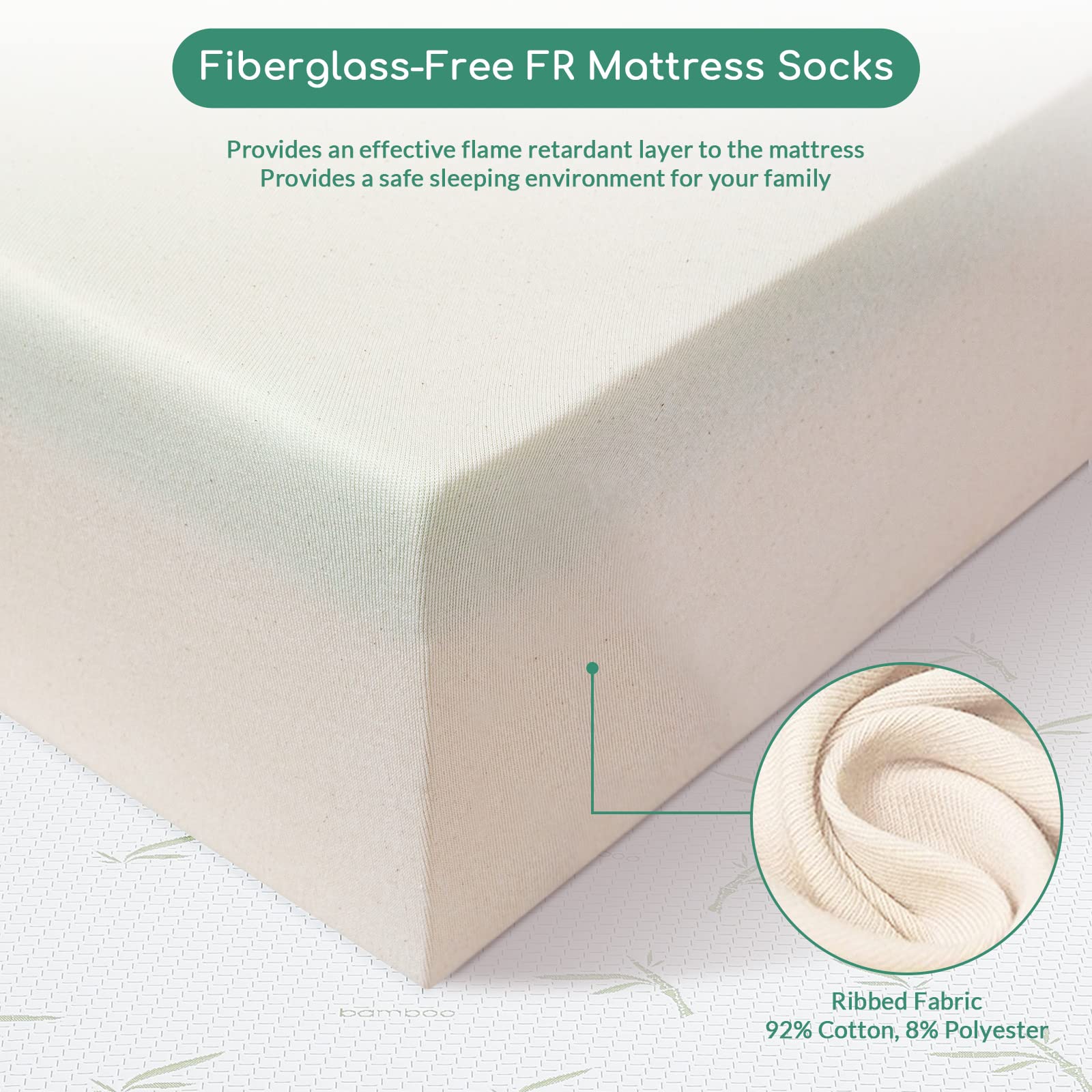 10 Inch Memory Foam Mattress in a Box - Medium Firm Green Tea Gel for Pressure Relief, Breathable Bamboo Cover, CertiPUR-US Certified, Made in USA | Perfect for Back Pain Relief, Guest Rooms & Small Apartments