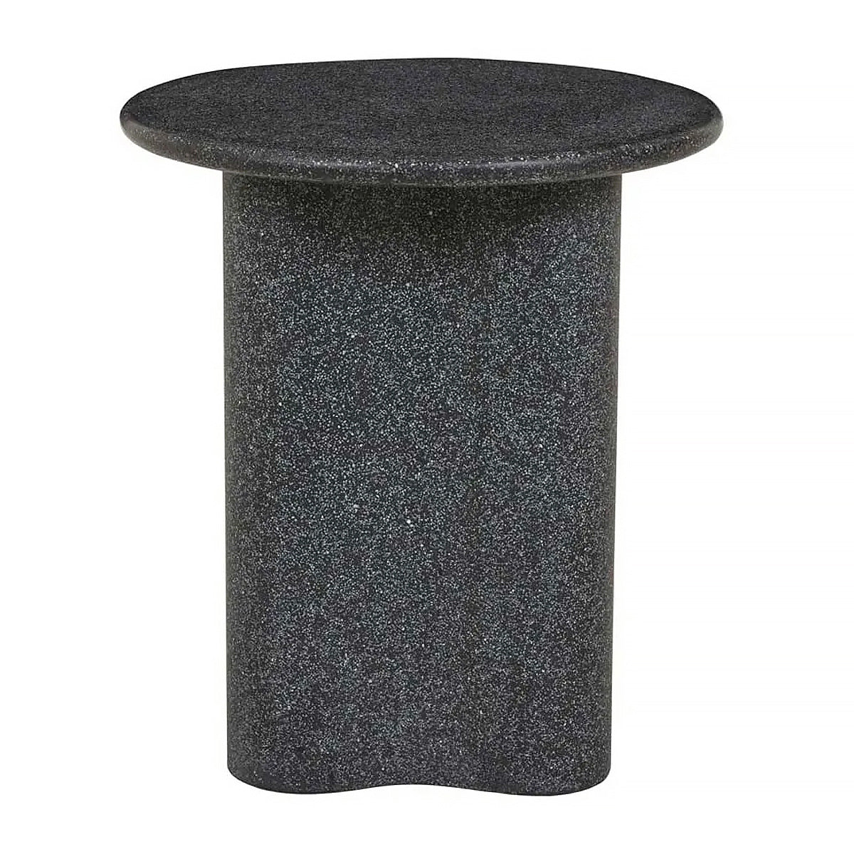 Artie Wave Outdoor Side Table - Waterproof & Durable Patio Furniture for Poolside, Garden, and Deck Use - Modern Design with Rust-Resistant Metal Frame