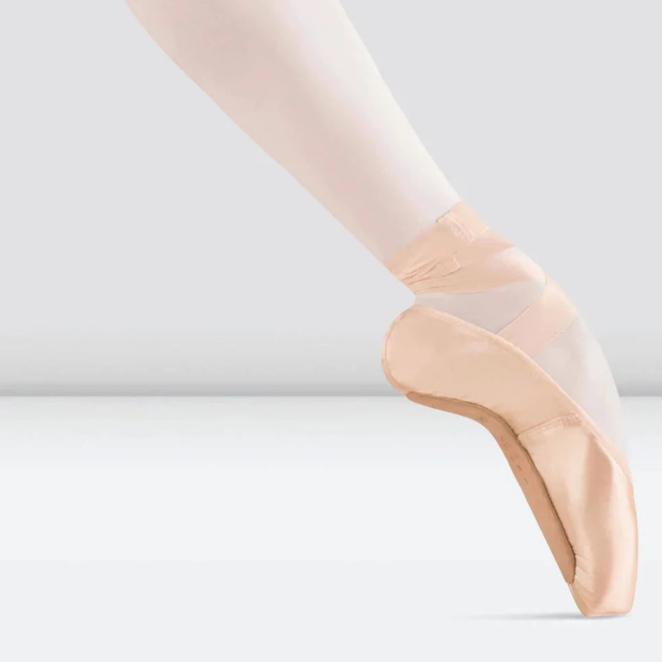 Bloch Pink Satin Tensus Demi Pointe Ballet Shoes for Women - Perfect for Dance Practice, Performances & Ballet Classes
