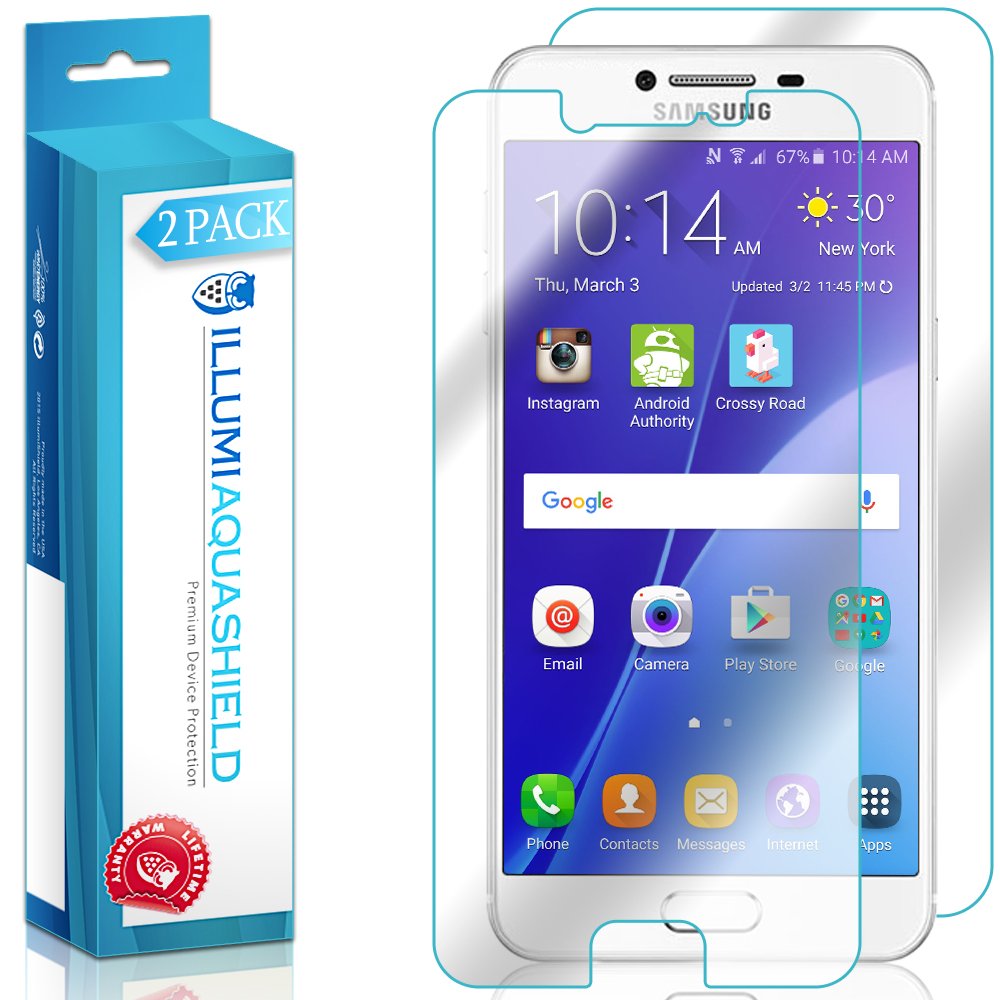 Samsung Galaxy C5 Screen Protector (2-Pack) - HD Clear TPU Film, Bubble-Free, Front & Back Protection | Perfect for Everyday Use, Travel, and Work