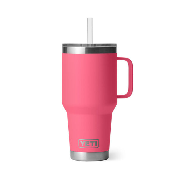 35 oz Rambler® Insulated Mug with Straw Lid - Tropical Pink | Leak-Proof & BPA-Free | Perfect for Hot & Cold Drinks at Home, Office, or Travel