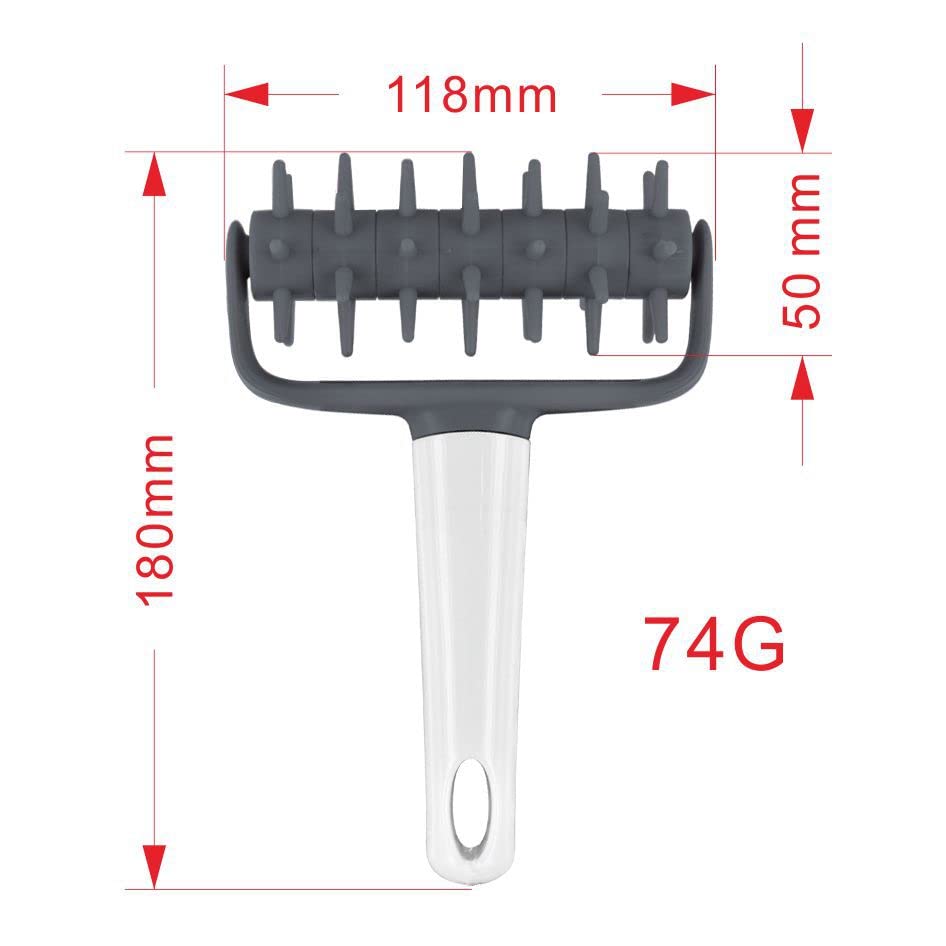 Dough Roller for Pizza Making - Professional Pizza Dough Docker Tool with Blistering Killer | Perfect for Home Baking, Restaurant Use & Italian Cooking