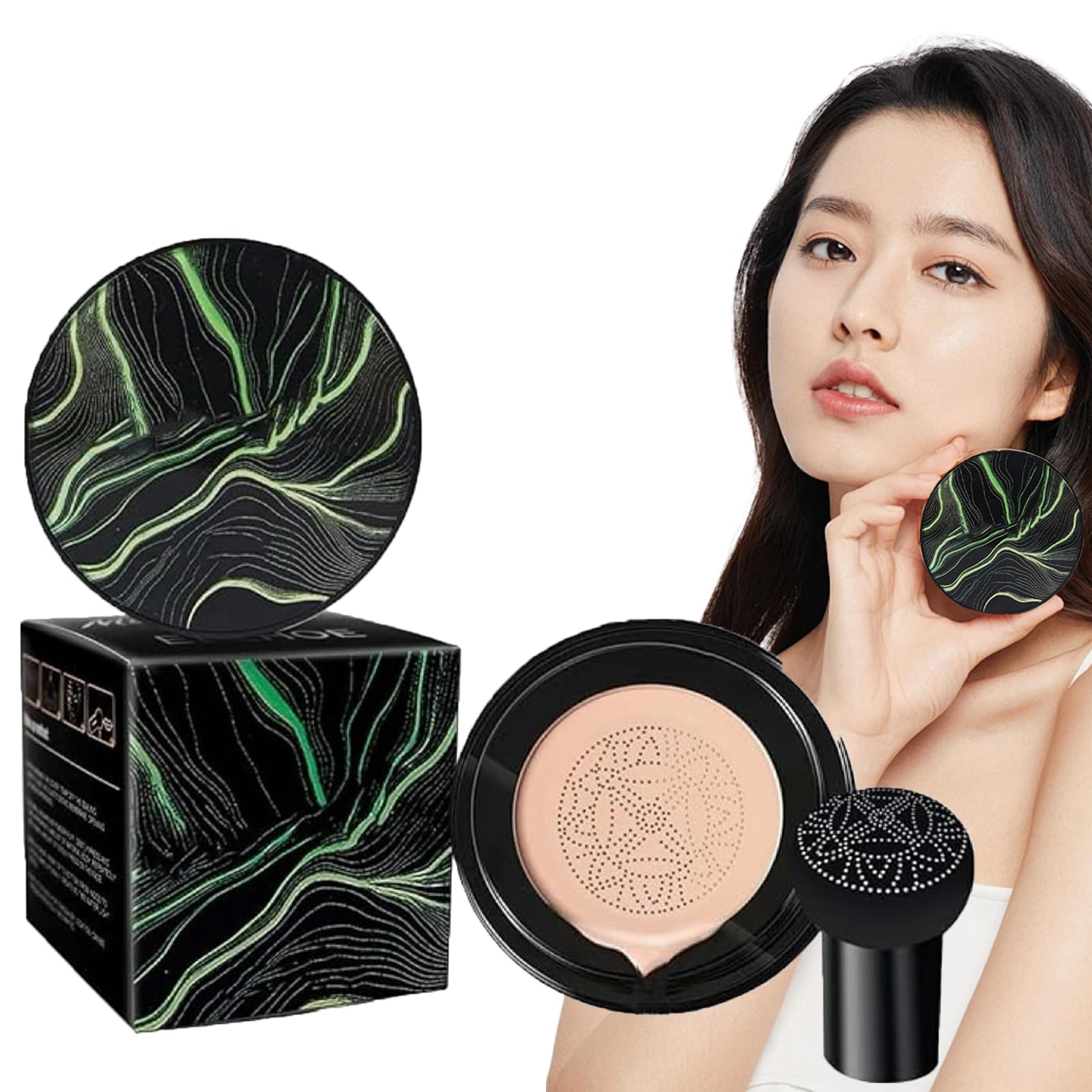 Arbitrbilogy Air Cushion CC Cream Foundation - Natural Coverage Makeup with Lightweight Formula | Perfect for Daily Wear, Special Occasions & On-The-Go Touch Ups