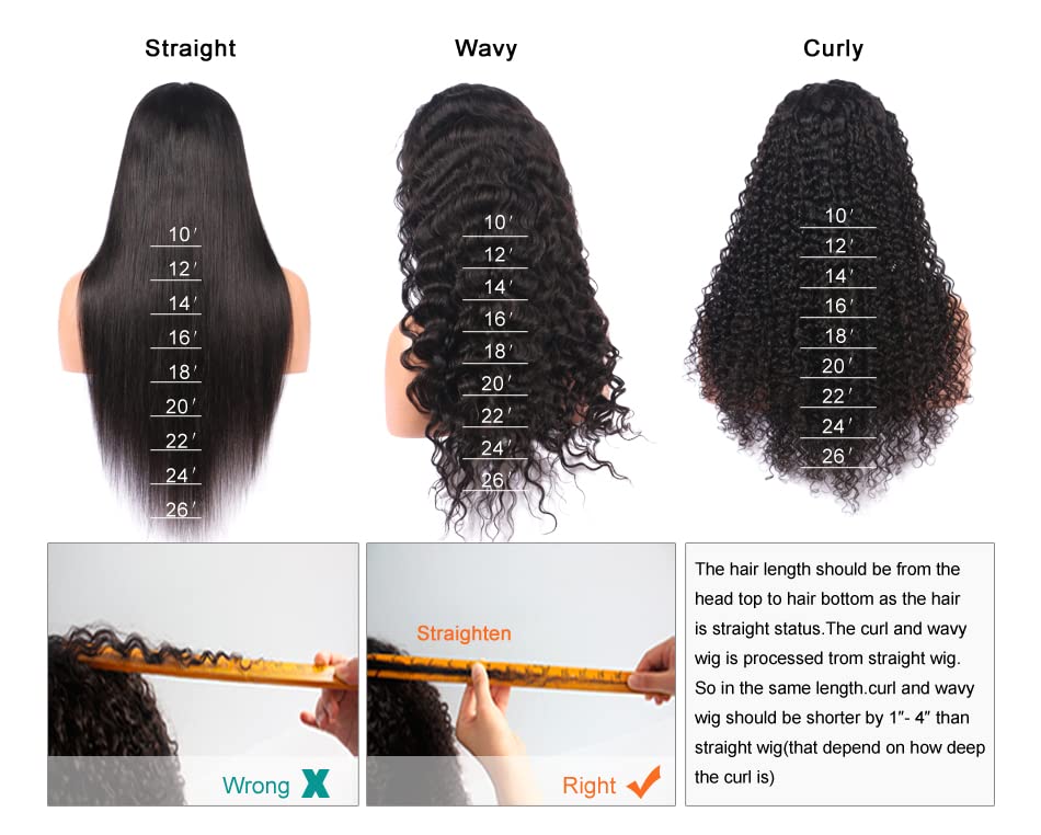 200 Density Afro Kinky Curly Human Hair Wig - Virgin Brazilian Short Kinky Curly Machine Made Wig with Bangs - Natural Color 22 Inch - Perfect for Daily Wear, Cosplay & Protective Hairstyles