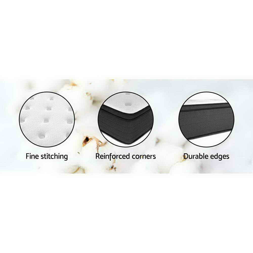Eve Euro Top Pocket Spring Mattress 34cm Thick King Size - Premium Support for Back Pain Relief & Pressure Relief - Perfect for Master Bedroom, Guest Room & Luxury Hotels