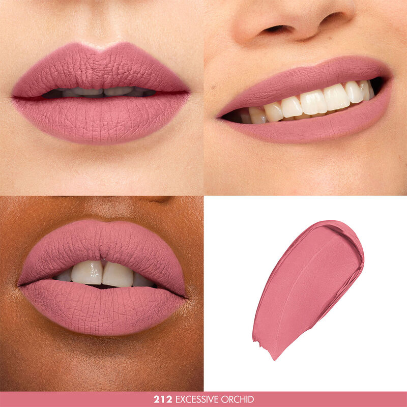212 Excessive Orchid Rouge Artist For Ever - Long Lasting Matte Lipstick for Women, Vegan & Cruelty-Free Makeup - Perfect for Parties, Weddings & Everyday Wear