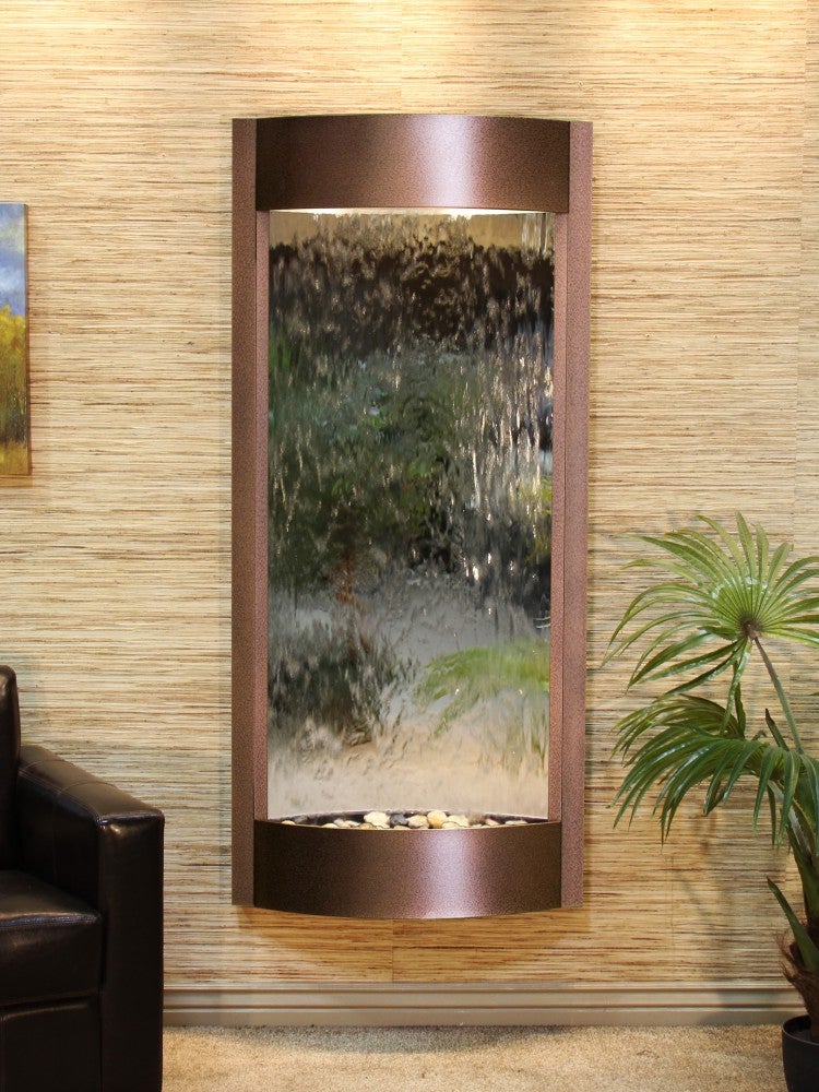 Adagio Pacifica Waters Copper Vein Silver Mirror PWA5040 - Elegant Bathroom Vanity Mirror for Modern Home Decor, Perfect for Powder Rooms & Master Baths
