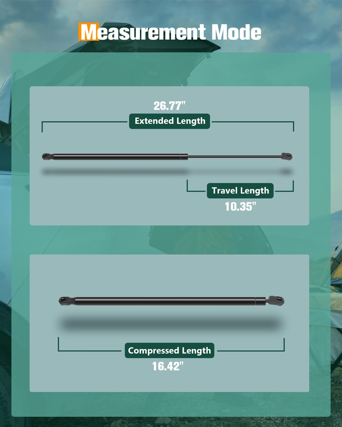 SCITOO Hood Lift Supports Replacement Struts Gas Springs Shocks for Subaru Forester 2.5L 2014-2018 - Perfect for Easy Hood Access & Maintenance