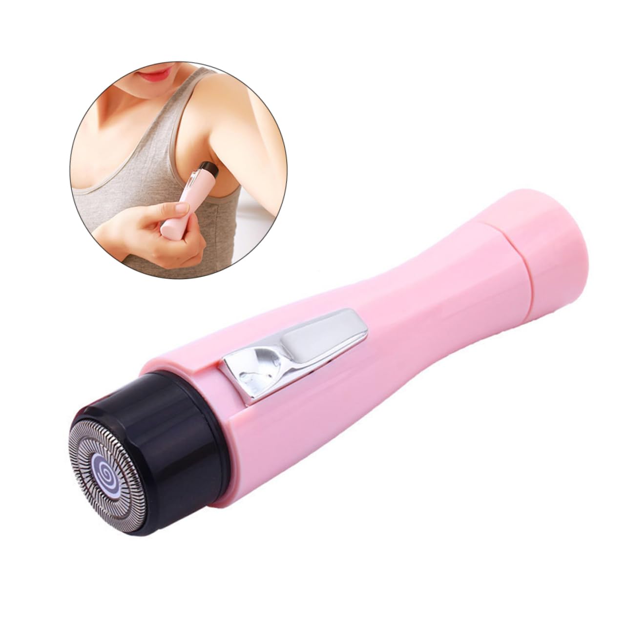 Electric Shaver for Women - Painless Hair Remover for Legs, Arms & Bikini Area - Rechargeable Pink Razor for Smooth Skin - Perfect for Travel, Gym & Home Use