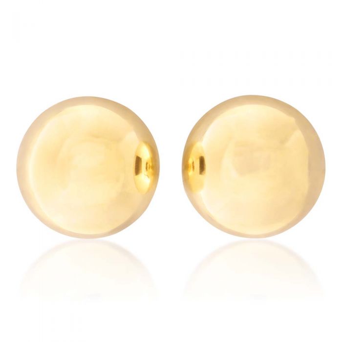 9ct Yellow Gold 5mm Ball Stud Earrings for Women - Classic Minimalist Jewelry for Everyday Wear, Gift Giving & Special Occasions